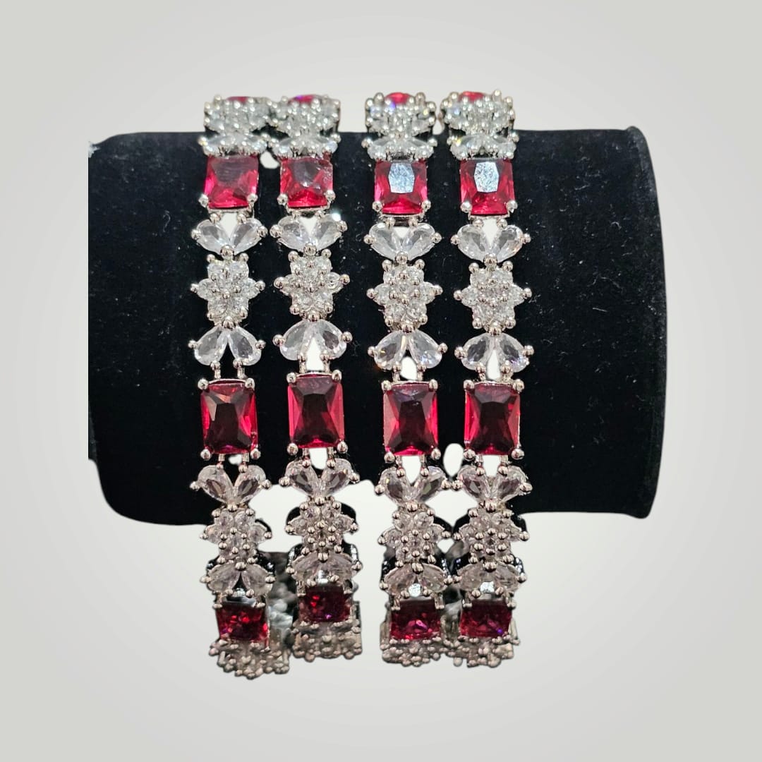 Zircon Ruby Bangles