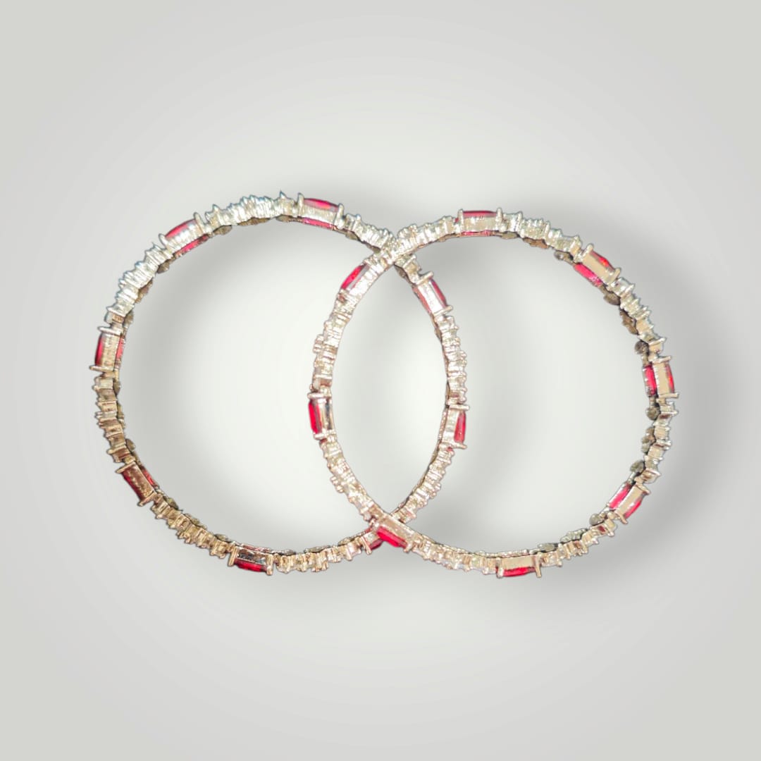 Zircon Ruby Bangles