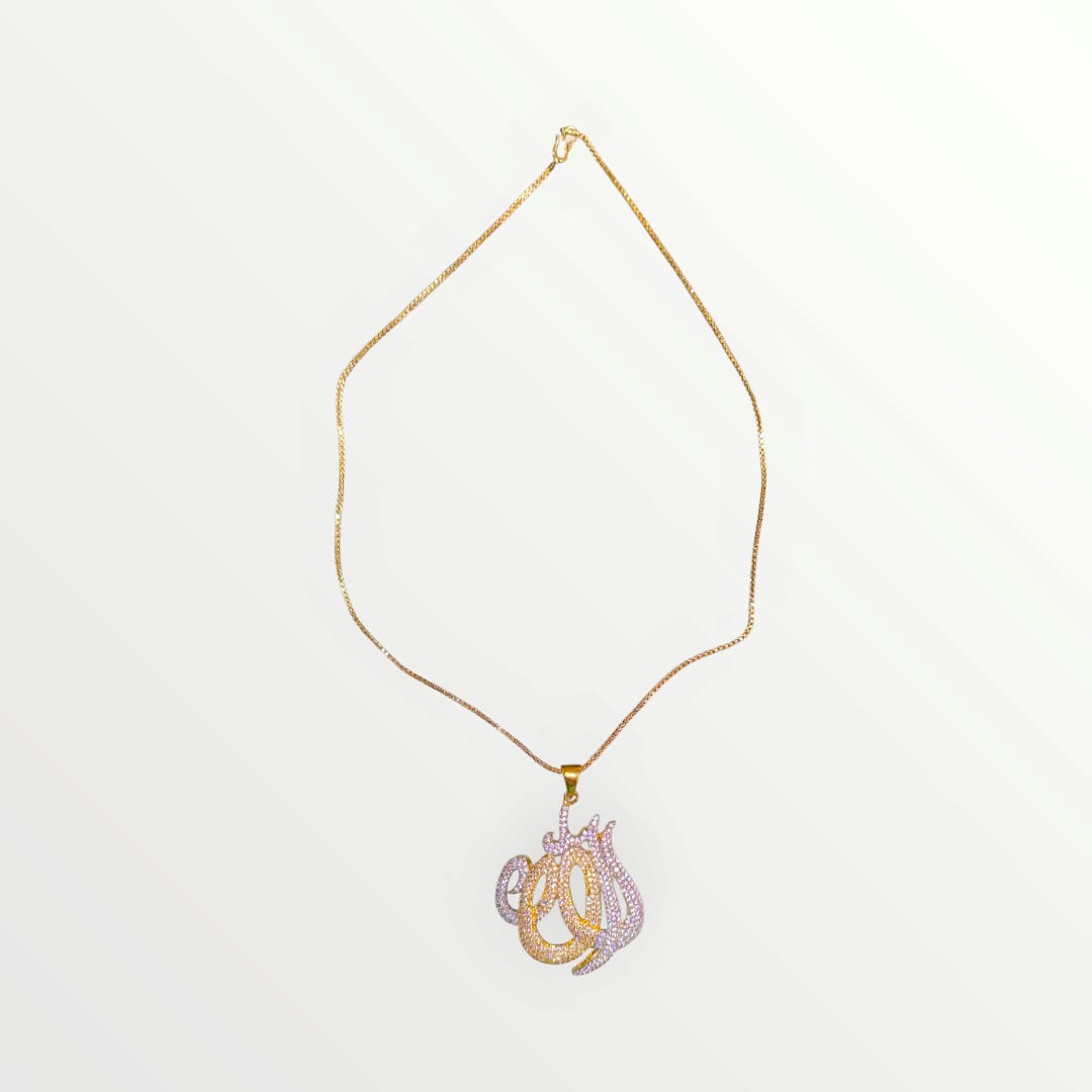 Calligraphy Locket Chain