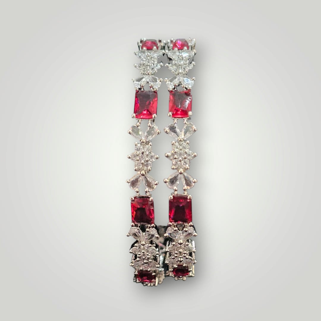 Zircon Ruby Bangles