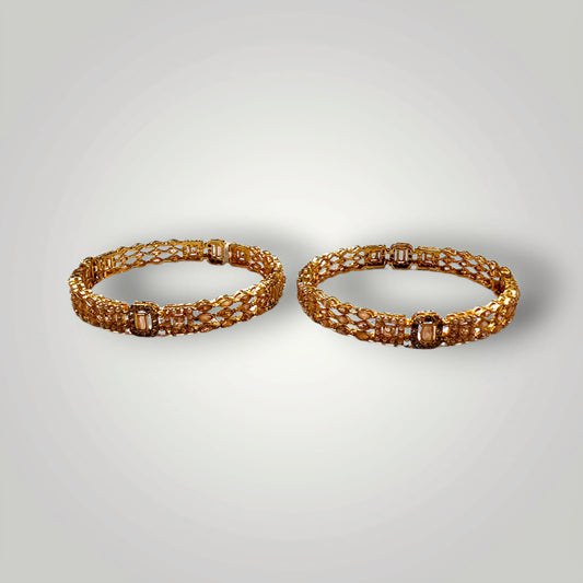 Champagne Gold Bangles