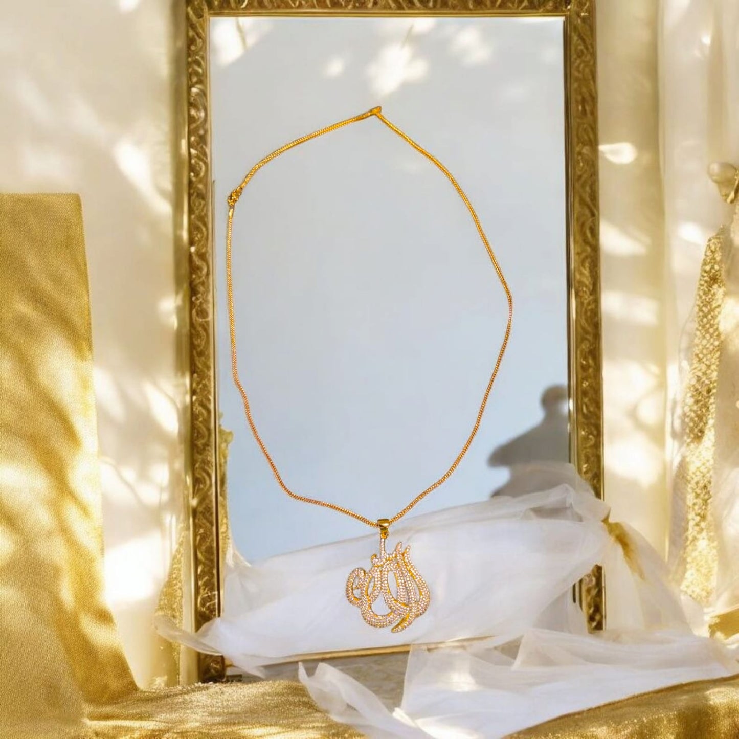 Calligraphy Locket Chain