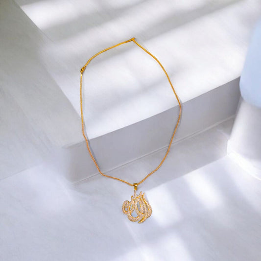 Calligraphy Locket Chain